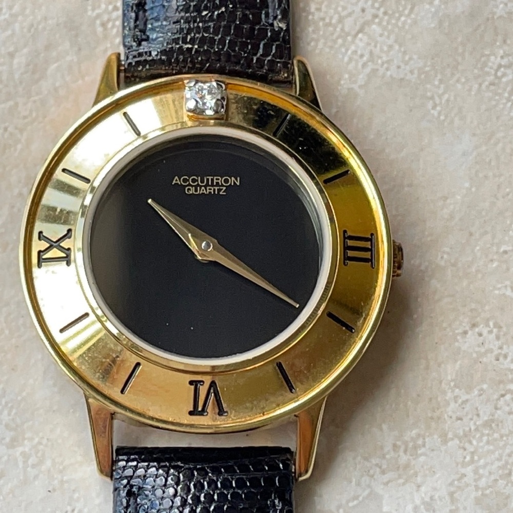COPY - New Accutron lady battery leather band